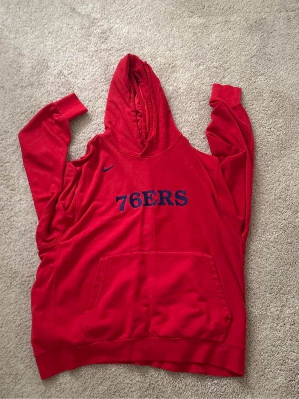 NBA Red Pullover with Nike and NBA Logos
